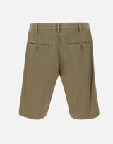 MYTHS Bermuda "Giove S"  in fresco lana GREEN Uomo 