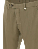 MYTHS Bermuda "Giove S"  in fresco lana GREEN Uomo 