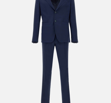 SANTANIELLO Completo due pezzi in fresco lana super 110's BLUE Uomo 