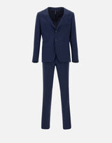 SANTANIELLO Completo due pezzi in fresco lana super 110's BLUE Uomo 