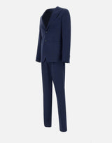 SANTANIELLO Completo due pezzi in fresco lana super 110's BLUE Uomo 