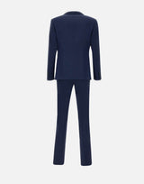 SANTANIELLO Completo due pezzi in fresco lana super 110's BLUE Uomo 