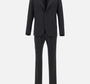 TAGLIATORE Completo due pezzi  in fresco lana BLACK Uomo 