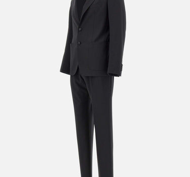 TAGLIATORE Completo due pezzi  in fresco lana BLACK Uomo 