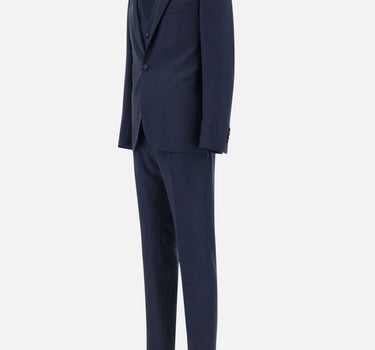 TAGLIATORE Completo tre pezzi da cerimonia  in fresco lana BLUE Uomo 