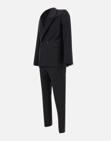 UNGARO Completo due pezzi in fresco lana BLACK Uomo 