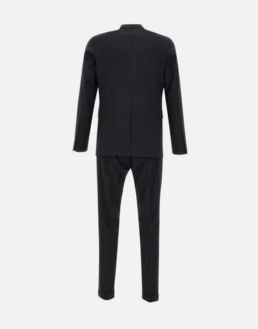 UNGARO Completo due pezzi in fresco lana BLACK Uomo 