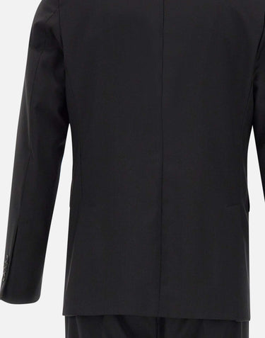 UNGARO Completo due pezzi in fresco lana BLACK Uomo 