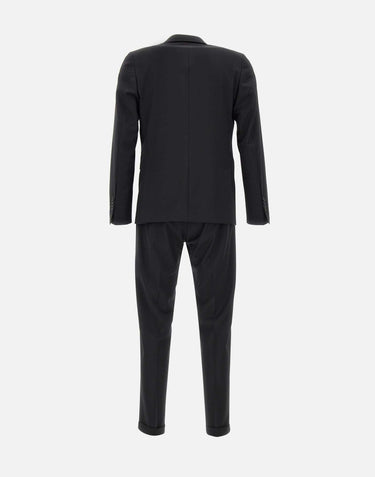 UNGARO Completo due pezzi in fresco lana BLACK Uomo 