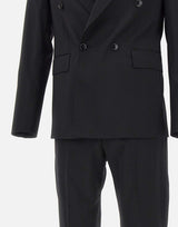 UNGARO Completo due pezzi in fresco lana BLACK Uomo 