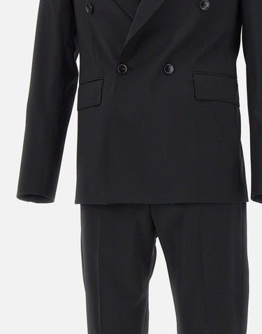 UNGARO Completo due pezzi in fresco lana BLACK Uomo 