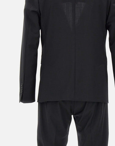 UNGARO Completo due pezzi in fresco lana BLACK Uomo 