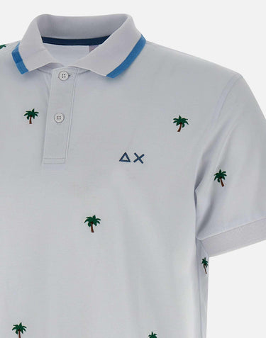 "Full embroidery polo" A35128 01 SUN68 