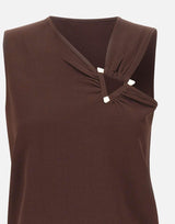 Top con dettaglio cut-out SP1NT004 6044 KAOS 