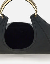Borsa hobo grande in materiale sintetico con cuciture logo BS76A52E2 110 ELISABETTA FRANCHI 