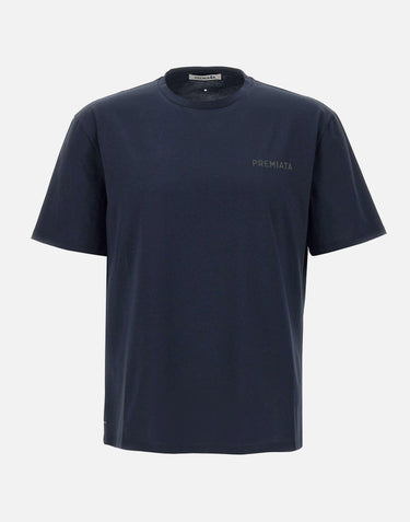 T-shirt  in cotone PA1019 BLUE PREMIATA 