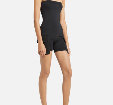 "Tech Jersey Cargo Bodysuit" 126JCB050PA0043 BLACK COURREGES 