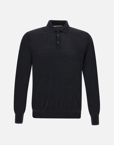 Polo in maglia di lana merino extrafine 901703 261 KANGRA 