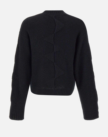 Maglia "Cropped spiral knit" M07063 BLK01 HELIOT EMIL 