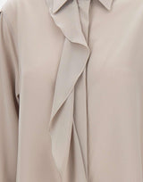 Camicia  "Asymmetric Ruffle Blouse" in seta 1125WSH005505A HEATHER VICTORIA BECKHAM 