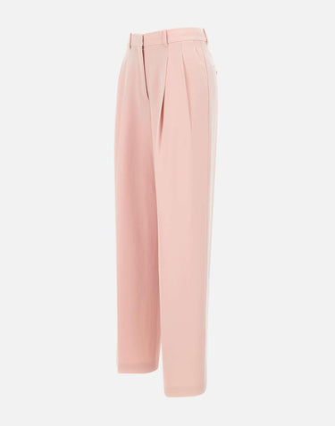 Pantaloni "Dbl Pleat" in crepe Admiral O1109201 Q2D THEORY 