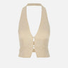 Gilet in satin con losanga jacquard GL00652E2 193 ELISABETTA FRANCHI 