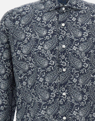 Camicia con stampa paisley LIU02P0154055U 0001 BARBA 