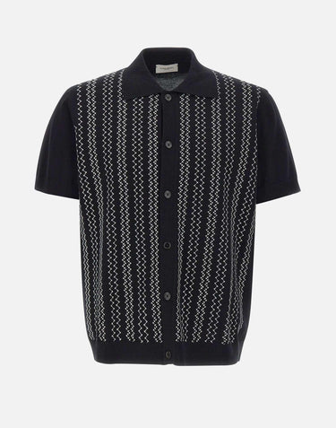 Camicia in maglia di cotone A048F900 9000 PAOLO PECORA 