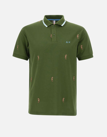 "Full embroidery polo" A35128 37 SUN68 
