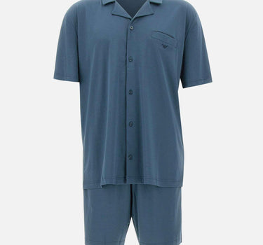 Pigiama con bermuda in jersey interlock EM001372 AF20670UB036 EMPORIO ARMANI 