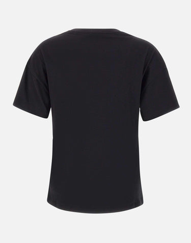 T-shirt con ricamo e strass MF5416JS923 M9957 LIU-JO 