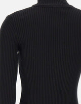 Maglia "Reedition Rib Knit" PERMPU022FI0001 BLACK COURREGES 