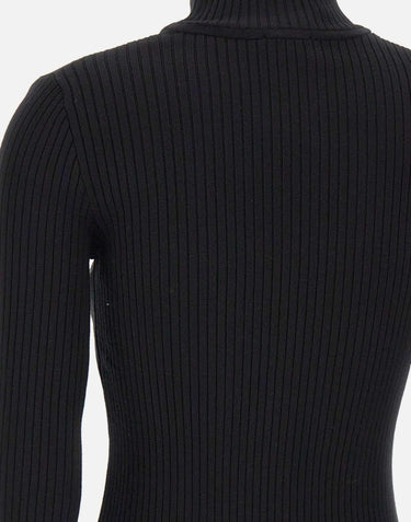 Maglia "Reedition Rib Knit" PERMPU022FI0001 BLACK COURREGES 