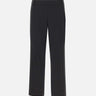 Pantaloni dritti con vita elasticizzata V073322383 001BLK VINCE. 
