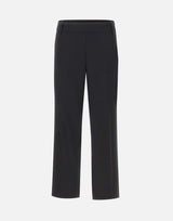 Pantaloni dritti con vita elasticizzata V073322383 001BLK VINCE. 