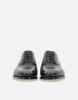 Stringate "F.J Lav. GY" in pelle 765NERO CU08 DUCA DEGLI ABRUZZI 