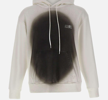 Felpa con stampa spray SH0GU0039 M25013101 MM6 MAISON MARGIELA 