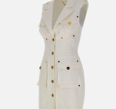 Abito in gabardina di cotone con tasconi AB92861E3 360 ELISABETTA FRANCHI 