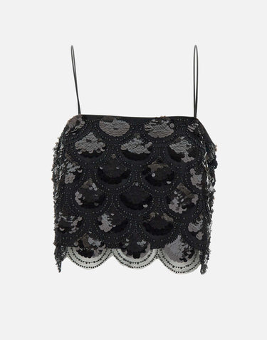 "Sequins crop top" 113669 100 ROTATE BIRGER CHRISTENSEN 