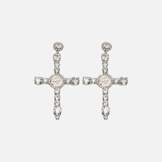 Orecchini in metallo e castoni 4W282A N0993 BLUMARINE 