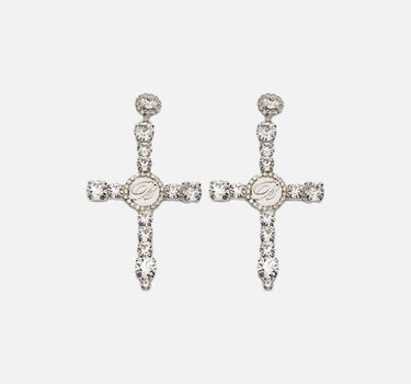 Orecchini in metallo e castoni 4W282A N0993 BLUMARINE 