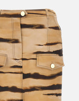 Gonna in drill con stampa tigre GO18362E2 470 ELISABETTA FRANCHI 