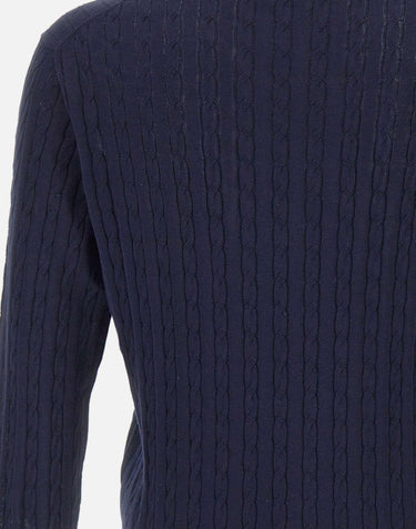Maglia girocollo a trecce 30000106 038 KANGRA 