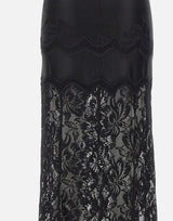 Gonna midi in pizzo 26PJJU021PA0170 P001 RABANNE 