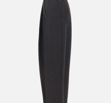 Pantaloni a gamba larga 1226WTR002857Q DKGREY VICTORIA BECKHAM 