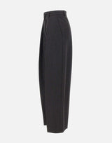 Pantaloni a gamba larga 1226WTR002857Q DKGREY VICTORIA BECKHAM 
