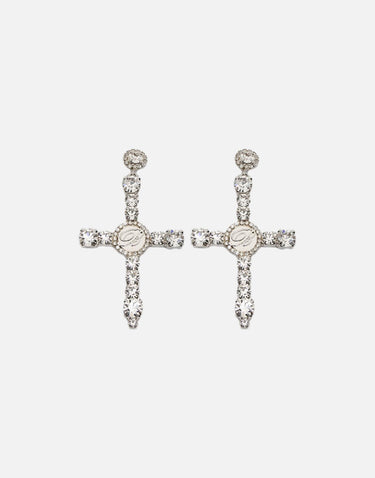 Orecchini in metallo e castoni 4W282A N0993 BLUMARINE 