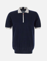 Polo mezza zip UMK0571V111A 00K KITON 
