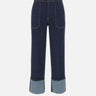 Jeans straight cropped UF5184D4925 77000 LIU-JO 