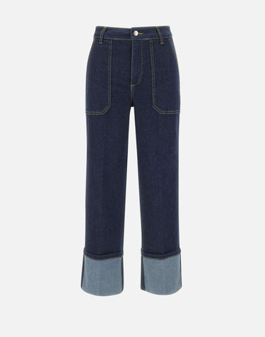 Jeans straight cropped UF5184D4925 77000 LIU-JO 